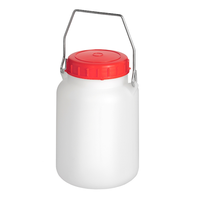 Bottle round with handle 2 lt, PE-HD